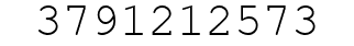 Number 3791212573.