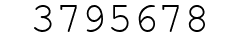 Number 3795678.