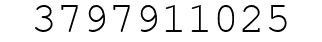 Number 3797911025.