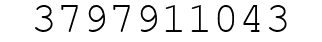 Number 3797911043.