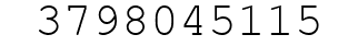 Number 3798045115.