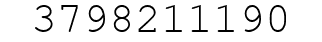 Number 3798211190.