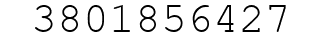 Number 3801856427.