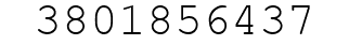 Number 3801856437.