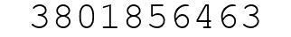 Number 3801856463.