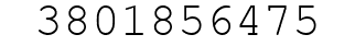 Number 3801856475.
