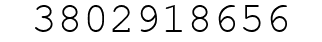 Number 3802918656.