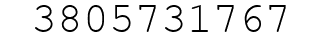 Number 3805731767.