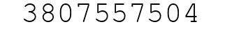 Number 3807557504.