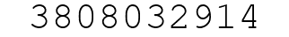 Number 3808032914.