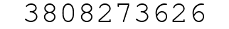 Number 3808273626.