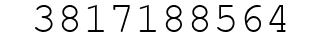 Number 3817188564.