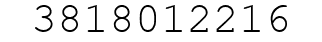 Number 3818012216.