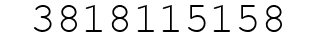 Number 3818115158.