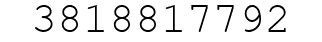 Number 3818817792.