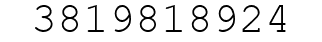 Number 3819818924.