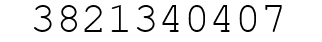 Number 3821340407.
