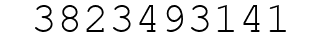 Number 3823493141.