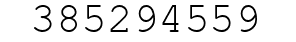 Number 385294559.