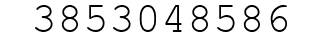 Number 3853048586.