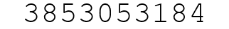 Number 3853053184.