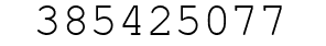 Number 385425077.