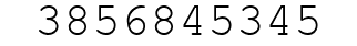 Number 3856845345.
