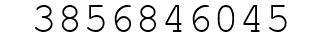 Number 3856846045.