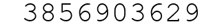 Number 3856903629.