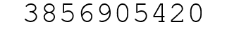 Number 3856905420.