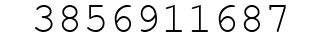 Number 3856911687.