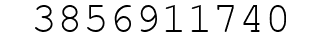 Number 3856911740.