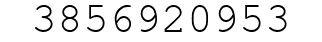 Number 3856920953.