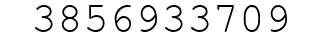 Number 3856933709.
