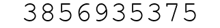 Number 3856935375.
