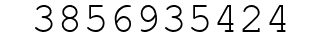 Number 3856935424.