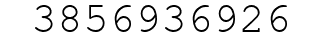 Number 3856936926.