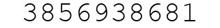Number 3856938681.