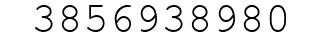 Number 3856938980.