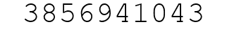 Number 3856941043.