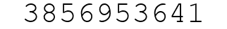 Number 3856953641.