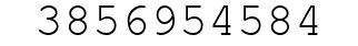 Number 3856954584.
