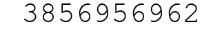 Number 3856956962.