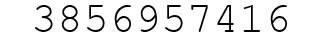 Number 3856957416.