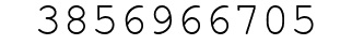 Number 3856966705.
