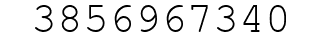 Number 3856967340.