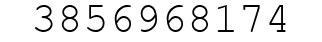 Number 3856968174.
