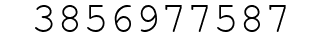 Number 3856977587.