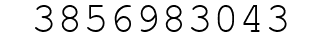 Number 3856983043.