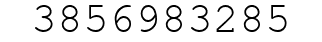 Number 3856983285.